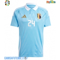 Camisa de time de futebol Bélgica Amadou Onana #24 Replicas 2º Equipamento Europeu 2024 Manga Curta